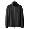 Chaqueta Deportiva de Béisbol para Hombre de Alta Calidad, Otoño, Holgada, Cuello Alto, Sudadera Casual para Hombre con Forro Polar 86