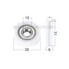 Rodamientos con Recubrimiento de Plástico 608 Rodillo con Ranura 624U Polea para Puertas y Ventanas Deslizantes 625 Ranura de Eub de Nylon Fabricante 626