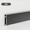Rodapé de Liga de Alumínio 6cm Fino Minimalista com Arco Borda Reta Rodapé 4 Novos Estilos Rodapé com Arco Borda Reta