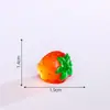 Simulação de paisagem em miniatura, brinquedos de comida de frutas e vegetais que brilham no escuro, cápsula surpresa, decorações DIY para anéis de presilha de cabelo, acessórios e miniaturas