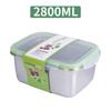 Acero Inoxidable Material 304 Caja para Comida Fresca Comida Empaquetada Caja para Comer Caja de Almacenamiento de Frutos Secos Transfronteriza Caja Redonda Doméstica para Conservar Fresco
