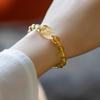 Pulsera de Cristal Amarillo Natural para Mujer, Pulsera de Cristal de Titanio Pixiu, Cristal para el Cabello, Regalo de Xia Yuan para Novia