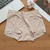 Cuecas boxer femininas de modal sem costura, cintura média a alta, cavas das pernas sem costura, algodão colorido respirável, controle da barriga e design de levantamento dos quadris