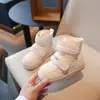 Invierno 2025 Nuevos Zapatos Grandes de Algodón para Niños Botines para Bebé Niños Botas de Nieve Gruesas Impermeables Cálidas Niñas