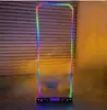 Bar Ktv Punto Luminoso Led Fantasía Acero Inoxidable Marco de Puerta Gogo Punto Baile Palo Móvil Punto Plataforma de Baile