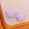 Patch de Botão de Estrela de Cinco Pontas de Tecido Simples Patch para Grampo de Cabelo Infantil Feito à Mão Acessórios para Capa de Celular Fivela de Sapato