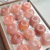 Jade Dorado Natural de Seda Flor de Durazno con Candado de Nube Auspiciosa Accesorios Hebilla de Seguridad de Jade Colgante de Hoja de Paz Suministro en Vivo