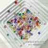 Rhinestones de Zirconia para Uñas con Patrón de Grietas de Hielo y Gota de Agua Decoraciones para Uñas Pequeñas Mini Color Caramelo de Vidrio Verano