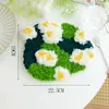 Paquete de Materiales para Alfombra Rosa Fantasía Hecha a Mano para Principiantes Arte de Fibra Decorativa Casero Regalo de Cumpleaños Inauguración de Casa