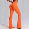 Pantalones de yoga acampanados de pierna ancha, estilo europeo y americano, con cintura alta y realce de cadera, informales, ajustados, para mujer, para bailar y fitness.