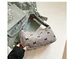 Bolso de Mano de Pana Estampado de Moda para Mujer 2025 Nueva Llegada Otoño Bolso de Axila Simple a la Moda Bolso de Hombro