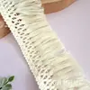Adorno de Encaje para Cortina en Stock con Borlas Largas, Fleco de Patrón Espiga de 6 cm, Directo del Fabricante, Adorno de Encaje para Alfombra