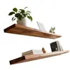 Estante Vintage de Madera de Olmo Viejo, Estante de Pared de Madera Maciza, Estantería de Madera Weathered, Estante de Pared para Decoración de Pared