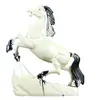 Adornos de Caballo de Cerámica Tang Sancai Joyería Estante Bogu Adornos para Sala de Estar Oficina Regalo Selección de Regalo de Cumpleaños