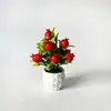 Suministrado directamente por el fabricante, mini plantas en maceta de frutas artificiales de 10 piezas para decoración del hogar, adornos de Año Nuevo y inauguración de casa, decoraciones de bonsái de plantas verdes artificiales