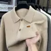 Suéter Cardigan Retrô Estilo Japonês de Alta Qualidade para Homens, Outono e Inverno Estilo Solto Preguiçoso Jaqueta de Tricô Roupa Masculina