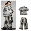 Roupas Hip-Hop Infantis da Moda, Camisas Largas para Meninos, Roupas de Performance, Estilo Hip-Hop Legal e Bonito Roupas de Performance de Dança Hip Hop para Meninas