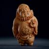 Escultura em Madeira de Cânfora de Zhong Kui, um Deus da Boa Sorte, Ornamento de Mão, Jovem Mestre Taoísta Zhong Kui, Artesão Caçador de Demônios, um Artesanato Feito em Decisão Instantânea