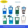 Válvula de Gaveta Manual Coletor de Pó Porta de Descarga Válvula Borboleta Volante Quadrado Redondo Válvula de Descarga de Cinzas Vedação à Prova de Vazamento