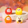 Nuevos Adornos de Resina Estéreo Muñeco de Fruta de Buena Suerte Accesorios para Decoraciones DIY Coche Mini Adornos Pequeños