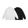 Aimatarget Estilo Japonês Simples Moderno Solto Gola Meia-Alta Jaqueta Top Camiseta de Manga Longa Masculina Camisa Base Cw021
