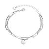 Diseño de nicho de celebridad de internet viento frío amor cara sonriente pulsera de mano de múltiples vueltas de titanio para mujer venta al por mayor