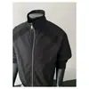 Chaqueta Pesada Estilo Americano con Cuello Alto para Hombre, Primavera y Otoño 2026, Sencilla, Holgada, con Cremallera, Abrigo de Alta Gama, Tallas Grandes en Stock