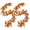 Guirnalda de Hojas de Arce Artificiales de Otoño Transfronteriza Decoración de Amazon Festival de la Cosecha Colgante de Pared para Ventana Hojas Artificiales de Dinero