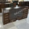 Gabinete Exhibidor de Esmalte de Uñas En Tienda Color Madera Maciza Nogal Estilo Antiguo Gabinete de Almacenamiento para Esmalte en Gel y Arte de Uñas Gabinete de Almacenamiento de Arte de Uñas para Mostrador