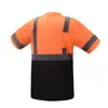 Camiseta reflectante de manga corta más vendida del fabricante, Ropa reflectante para personal de gestión de obras de construcción vial, Seguridad vial