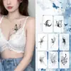 Lindo adesivo de tatuagem de borboleta à prova d'água e suor, para homens e mulheres, de longa duração, semipermanente, com flor, Advanced Sense Juice Arm