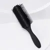 Peine de corte de pelo especial transfronterizo de cuatro piezas para salón, peine de cojín de aire, peine de cola puntiaguda, peine de rodillo, juego Negro