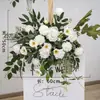 Nuevo Arreglo de Piso Grande para Boda Banquete de Compromiso Flor de Seda Arreglo Floral Decorativo Terminado Pasillo Arte Floral de Boda