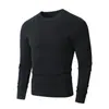Venta al por mayor de fábrica 2025 Transfronterizo Otoño e Invierno Nuevo Estilo Europeo y Americano Cuello Redondo Jersey de Punto Suéter de Manga Larga Tejido de Trenza Camiseta Base Cálida