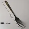 Nova colher de aço inoxidável com padrão criativo, padrão de escama de peixe pena, colher de frutas bife hotel garfo de comida ocidental colher colher colher pequena