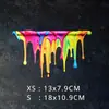 Adesivo de Carro Pintura 3D Adesivo de Carro Pintura Adesivo Fluxo Arco-Íris Dopamina Adesivo Decorativo Personalizado Arranhão J114