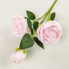 Buquê artificial de rosa de concubina real com 3 cabeças para cenário de salão de casamento Decoração de casa hotel conjunto de celebração adereços para fotos de celebridade online