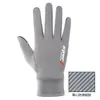 Guantes de Seda Helada para Hombre al por Mayor, Protección Solar, Guantes de Verano sin Dedos Antideslizantes, Guantes Finos Transpirables de Seda Helada para Pesca y Reparto