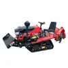 Rotocultivador de Orugas, Rotocultivador y Excavadora Multifuncional para Huertos e Invernaderos, Rotocultivador de Orugas Multifuncional Agrícola para Montar