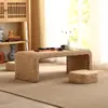 Mesa de Té Tatami de Ratán, Mesa de Té Pequeña, Repisa de Ventana de Balcón, Mesa de Té Sencilla para Mirador, Mesa Baja Estilo Japonés, Mesa Kang