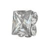 Celebridade da Internet Unha Artística Leve de Luxo Pilha Joias de Diamante Lançamento Novo Cristal Brilhante Lua Brilhante Irregular Coração Torto Quadrado Gordo Ornamento para Unha