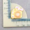 Cámara de Dibujos Animados Accesorios de Resina Amuletos DIY Pegamento de Crema Material para Accesorios del Cabello Agujero Zapatos Decoración para Funda de Teléfono Móvil Mayoreo