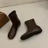 Nueva colección de invierno 2026: botas de caña alta, ultra suaves, que aumentan la altura 3 cm en el interior, botas elásticas adelgazantes, de punta redonda, suela plana, y botas de cuero adelgazantes