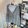 Cárdigan con Cremallera para Mujer con Capucha 2025 Primavera y Otoño Nuevo Versátil Deportivo Casual Holgado Estilo Coreano Sudadera con Capucha Chaqueta