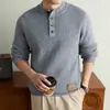Suéter de punto pesado de 640g, modelo nuevo 2026, con cuello Henry, cuello semi-alto, cómodo y cálido, adecuado como prenda exterior, disponible para venta al por mayor