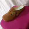 Zapatos de Moda Nueva Estilo Baotou Perezoso Burken Video Real Zapatos Casuales de Moda para Mujer Slip-on Medio Slip-on Zapatos para Mujer