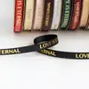 Cinta de Lámina Dorada con Relieve de Tornillo de 1 cm, Cinta con Letras Inglesas, Cinta para Empaque de Flores, Cinta para Atar Regalos y Recuerdos al por Mayor