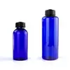 Directo de Fábrica Mascota 500ml 1000ml Azul Translúcido Tapa Antirrobo 42mm Materia Prima de Aceite Esencial Botella para Sub-embotellado de Loción Química