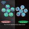Huagang Gem Round Flat Base Plain Face Color OPAL Artificial Synthetic OPAL Ring Face Jewelry FI14