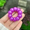 Pulseira de raiz de Bodhi amarela cremosa de alho, mais vendida, para alívio do estresse, contas de raiz de Bodhi torcidas à mão para mexer e alívio do estresse